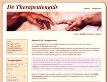 Tablet Screenshot of detherapeutengids.nl